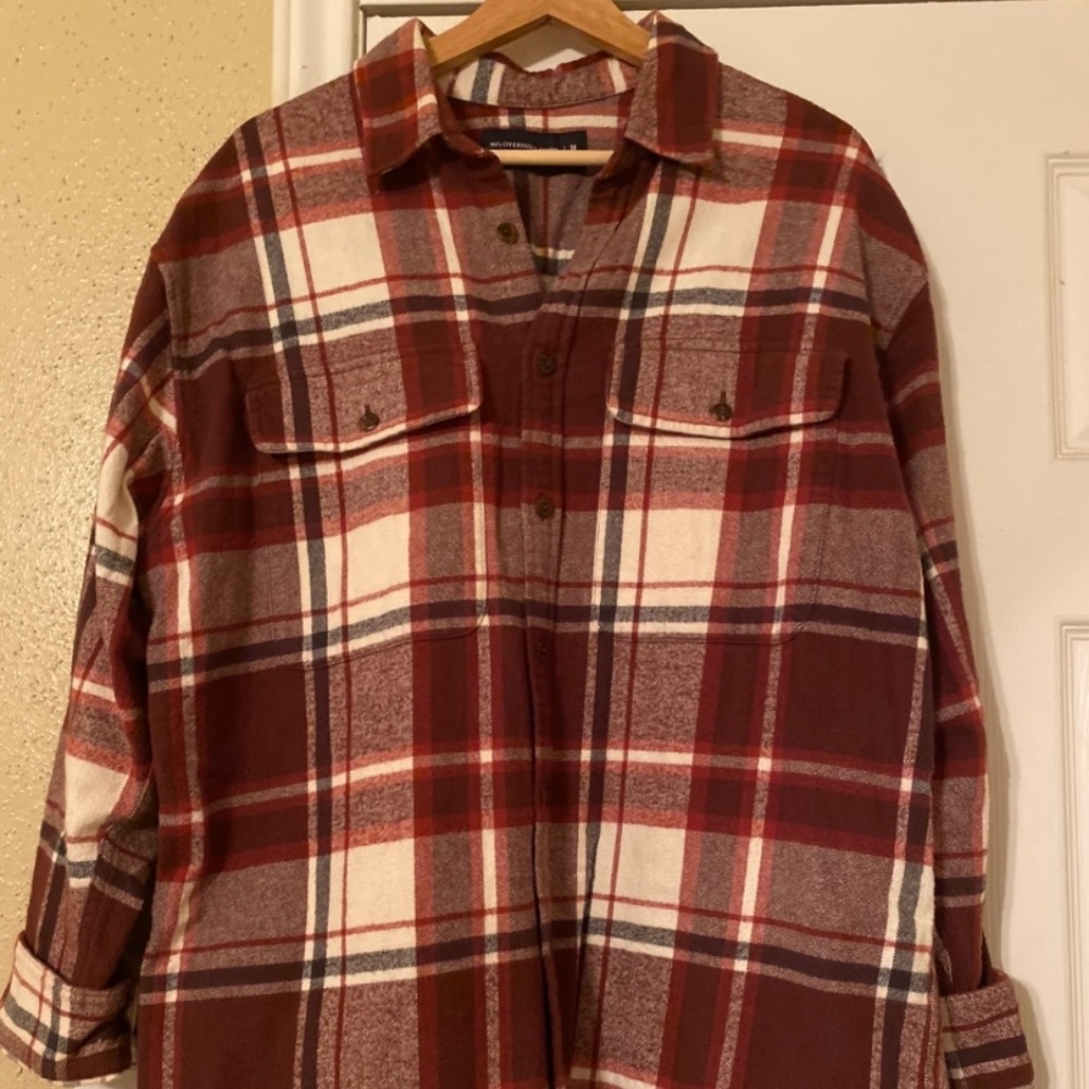 Abercrombie Mens 90s Oversized Flannel